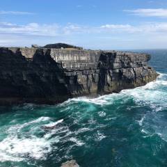 Views of the Burren and Cliffs of Moher Coastline.