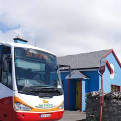 Bus Eireann traveling to Doolin Ferry