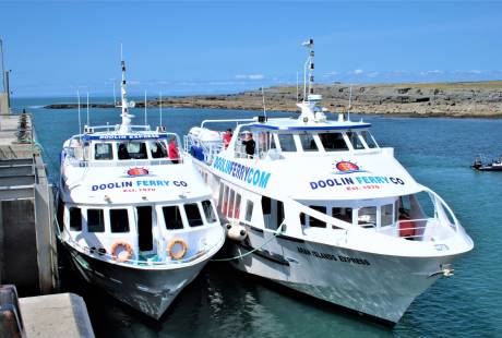 Aran Island Ferry's docked at Doolin Pier
